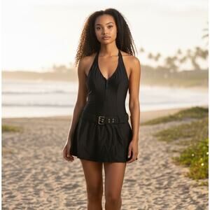 Shapefx One Piece Swimsuit Halter Dress